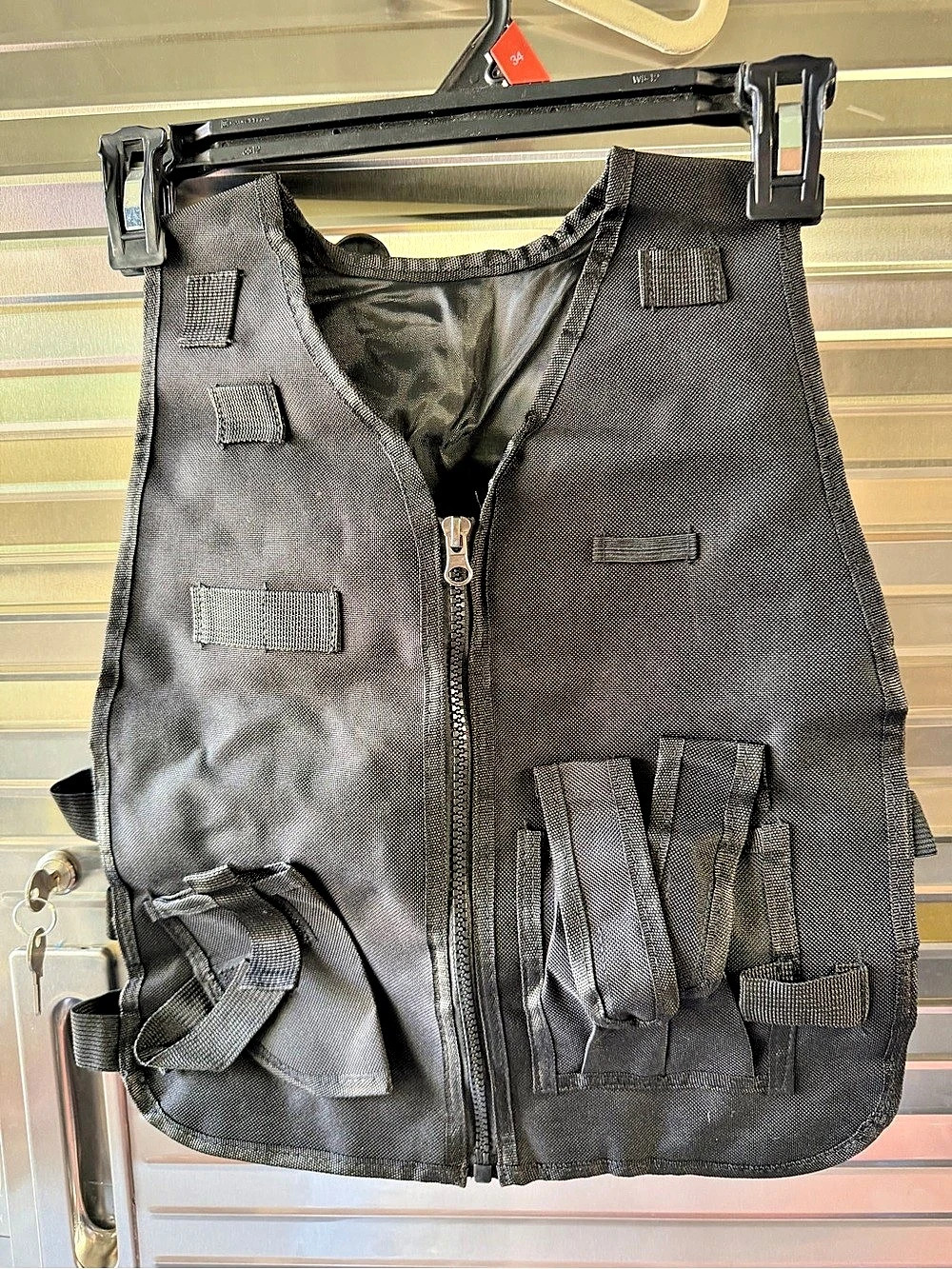 Police Costume Vest & Accessories Black